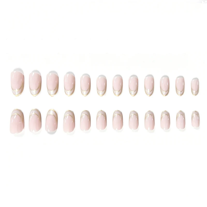Stylische French Tip Acryl Nagelverstärkungen Karnz