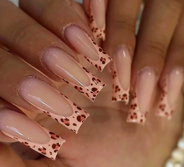Stilvolle dekorative Ombre-Nagelverzierungen Karnz