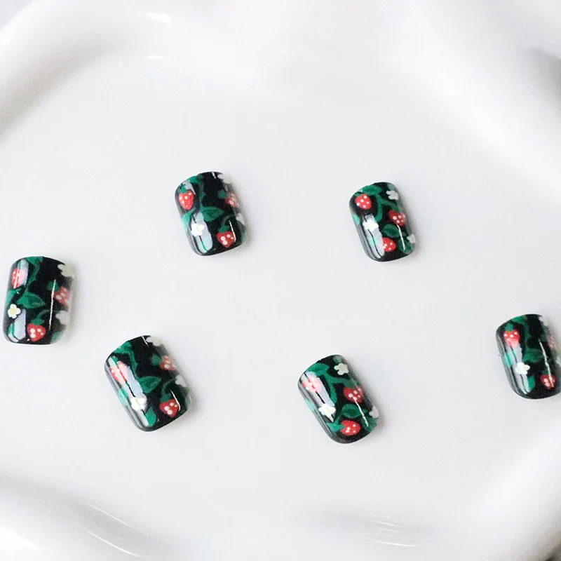Erdbeergarten Nail Art Karnz