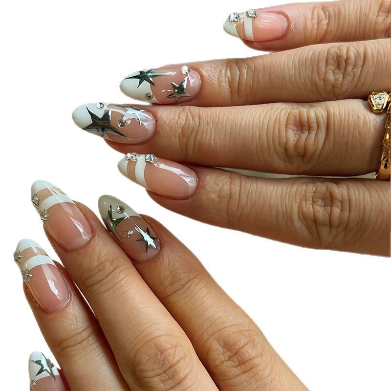 Stern-verzierte Acryl-Nagelverzierungen Karnz
