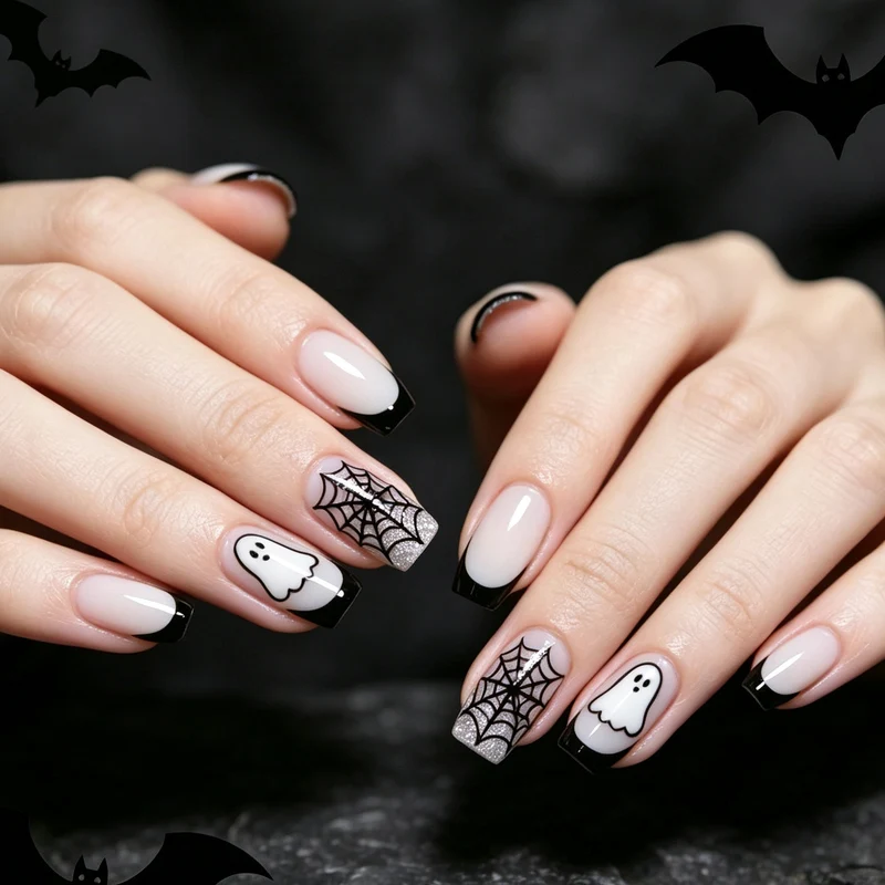 Spooky Themed Nail Art Karnz