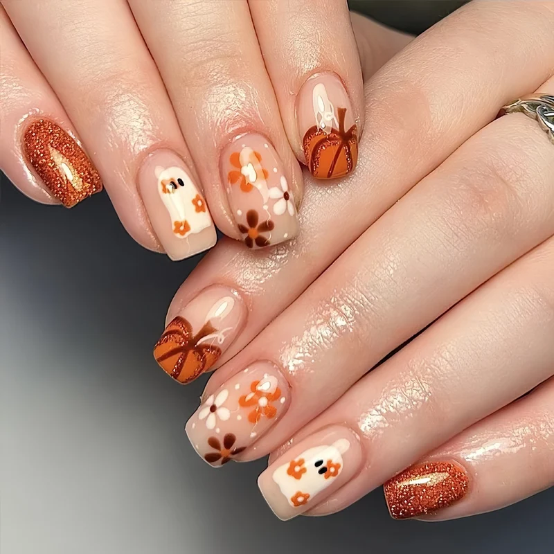 Saisonale thematische Press-On Nagelkunst-Erweiterungen Karnz