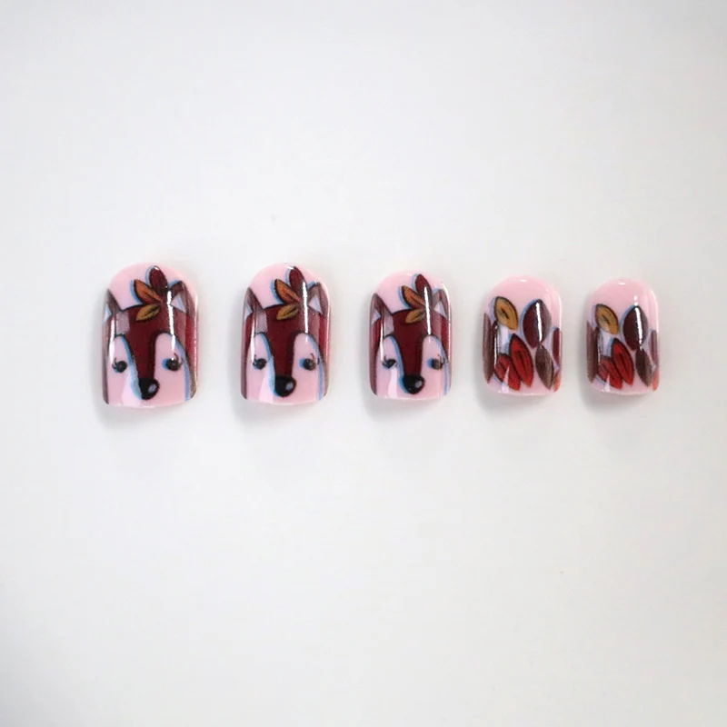 Saisonale von Füchsen inspirierte Nagelkunst Karnz
