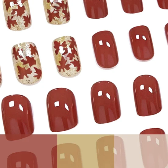 Saisonales herbstliches Nageldesign Karnz