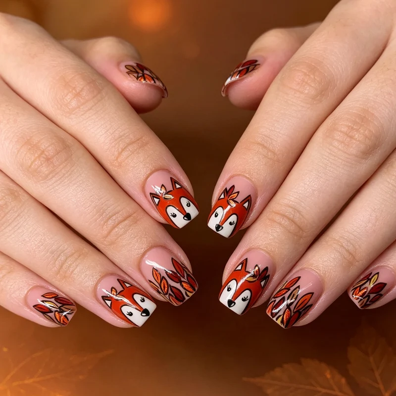 Saisonale Tier-Themen-Nagelkunst Karnz