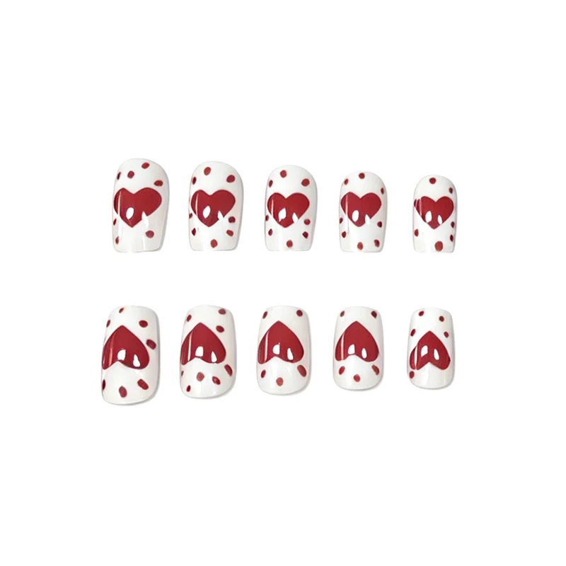 Romantisches Herzdesign Nail Art Karnz