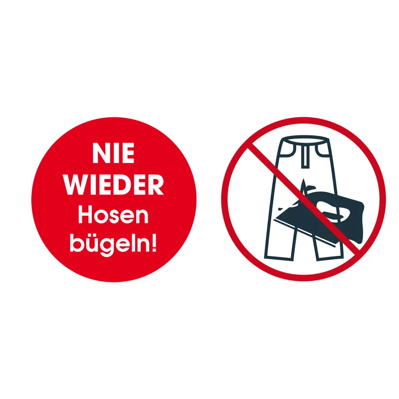 Bügler-Aufsatz für Hosen - silber/weiß