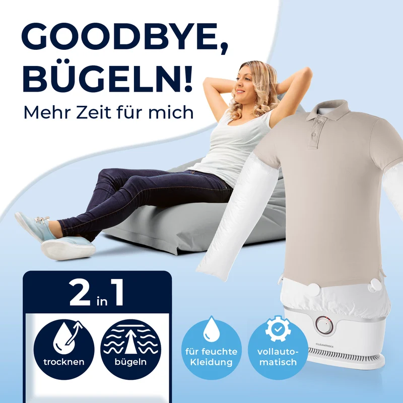 Hemdenbügler PRO - Weiß/Silber
