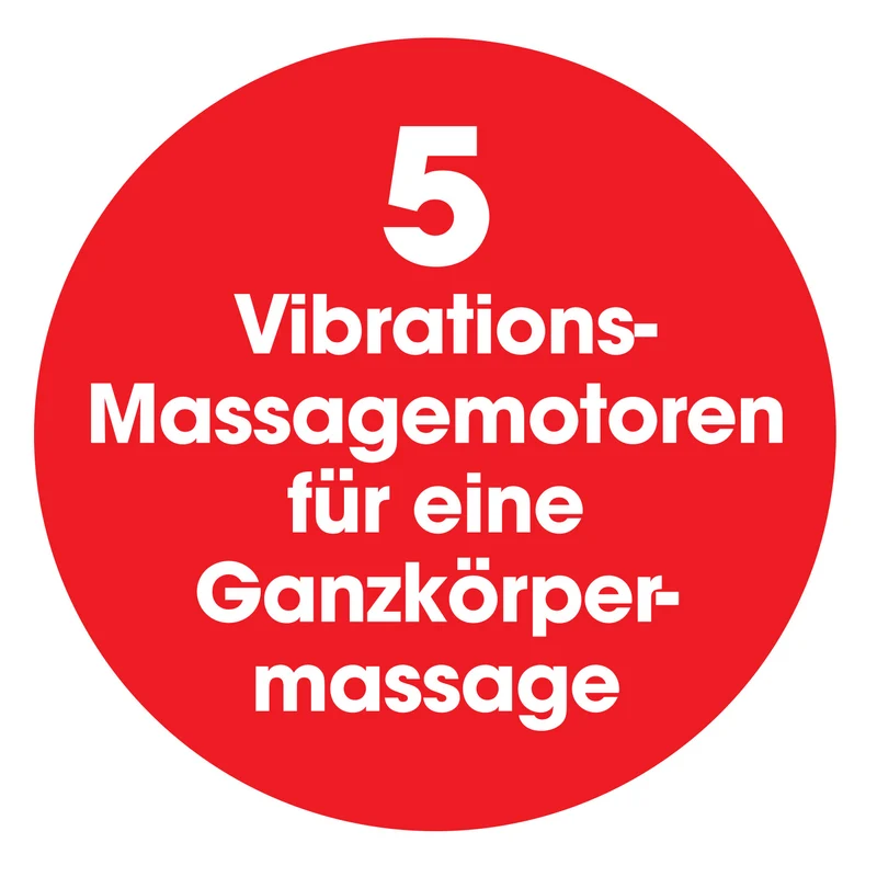 Massagematte 5-Zonen 12V schwarz