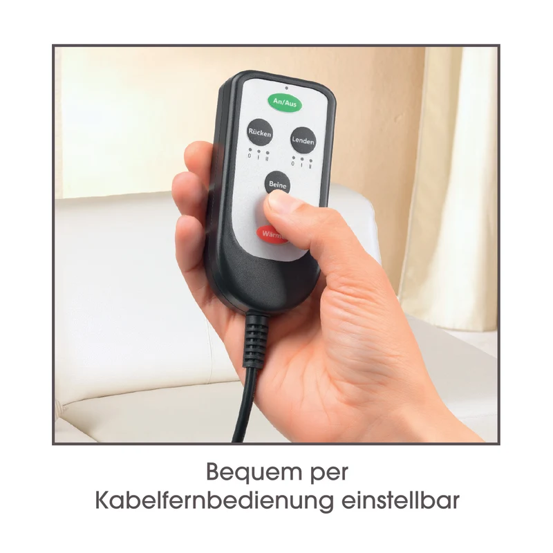 Massagematte 5-Zonen 12V schwarz