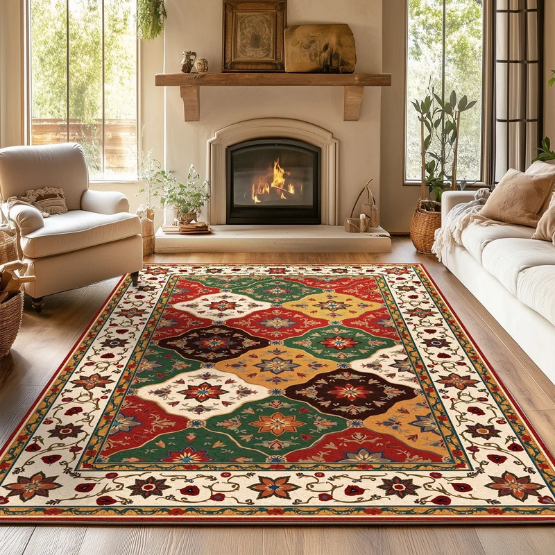 Dekorativer Teppich im Vintage-Stil