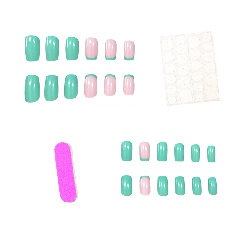 Moderne französische Spitzen-Nagelkunst-Verstärkungen Karnz