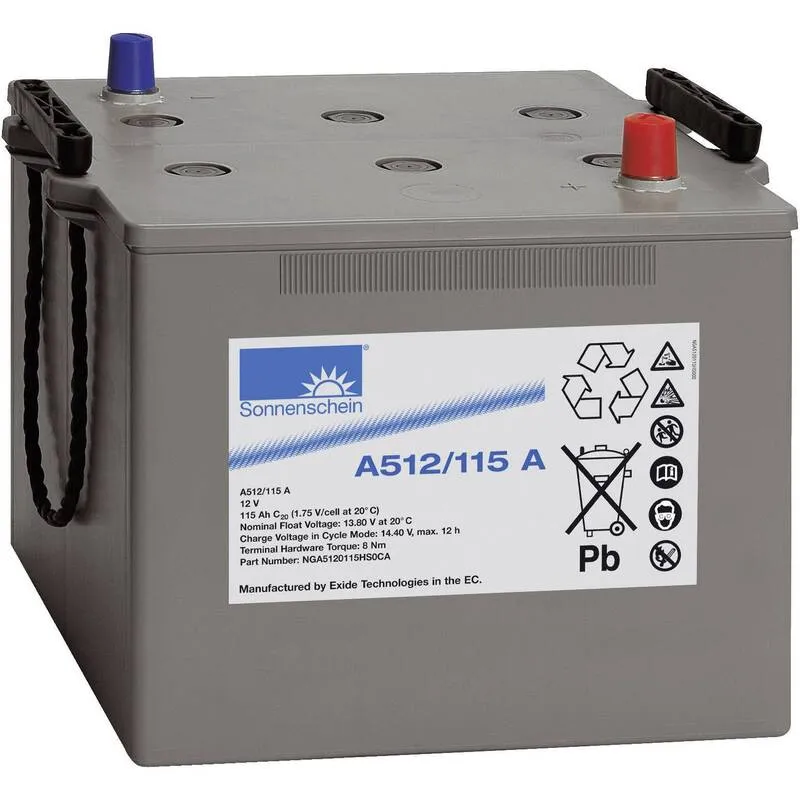 B-Ware GNB Sonnenschein Bleiakku A512/115 A NGA5120115HS0CA Akku Batterie 12 V 115 Ah
