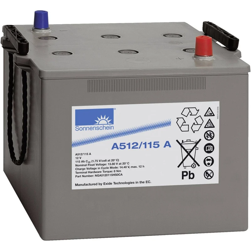 B-Ware GNB Sonnenschein Bleiakku A512/115 A NGA5120115HS0CA Akku Batterie 12 V 115 Ah