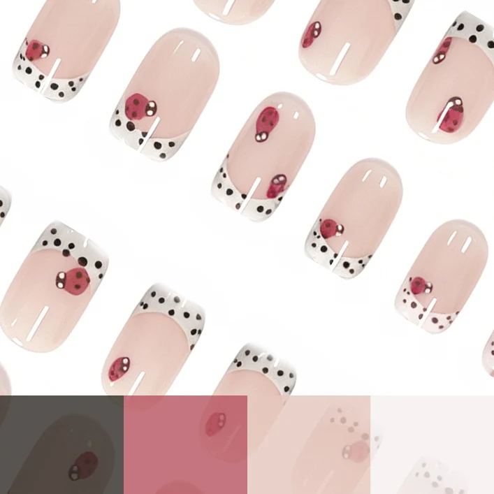 Marienkäfer-Themen Nagelkunst Verbesserungen Karnz