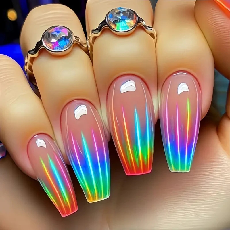 Iridescent Acryl-Nagelverstärkungen Karnz
