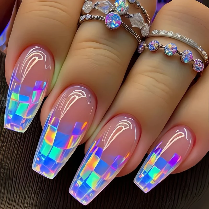 Iridescent Acryl-Nagelverstärkungen Karnz