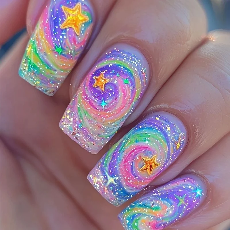 Iridescent Acryl-Nagelverstärkungen Karnz