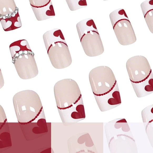 Herz-Themen Nagelkunst Set Karnz