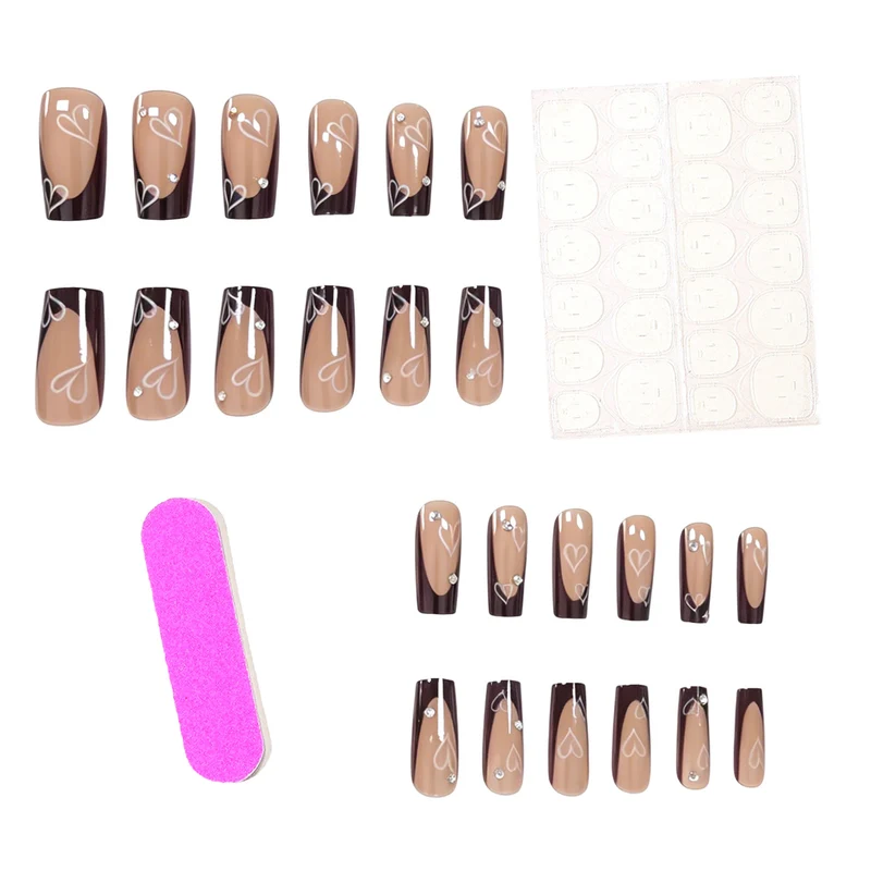 Herz-Druck Decorativen Nagelverbesserungen Karnz