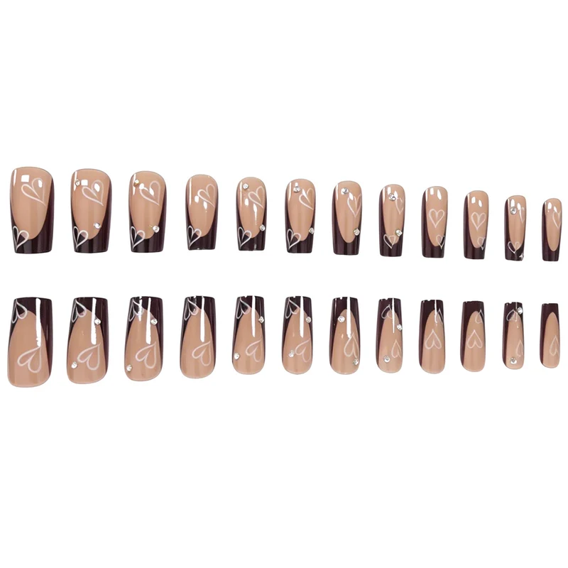 Herz-Druck Decorativen Nagelverbesserungen Karnz