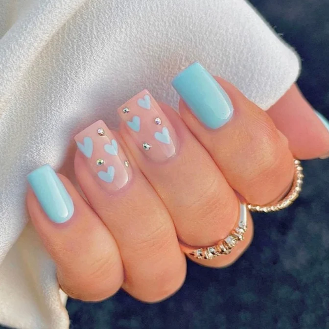 Herz-muster dekorative Acryl-Nail Art Karnz