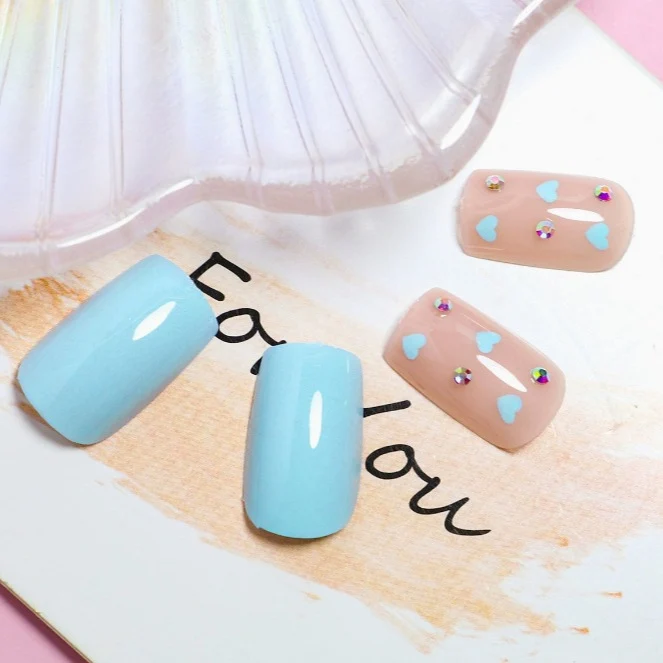 Herz-muster dekorative Acryl-Nail Art Karnz