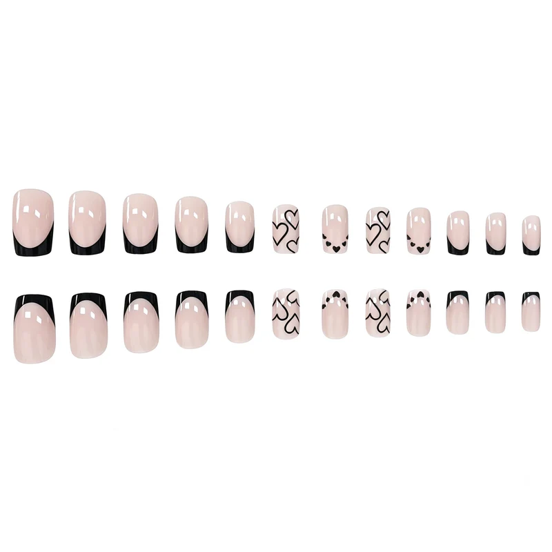 Herz-inspirierte Acryl-Nagelkunst-Set Karnz