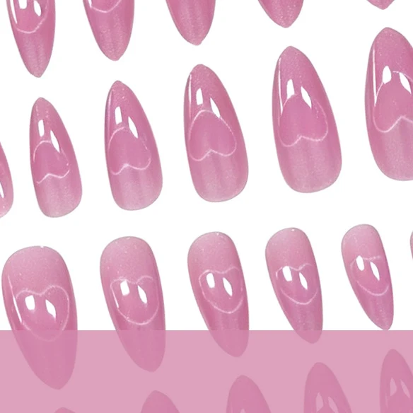 Herz-Design Acryl-Nagelkunst Verbesserungen Karnz