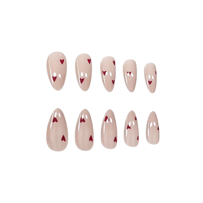 Herz-Design Acryl-Nagelverlängerungen Karnz