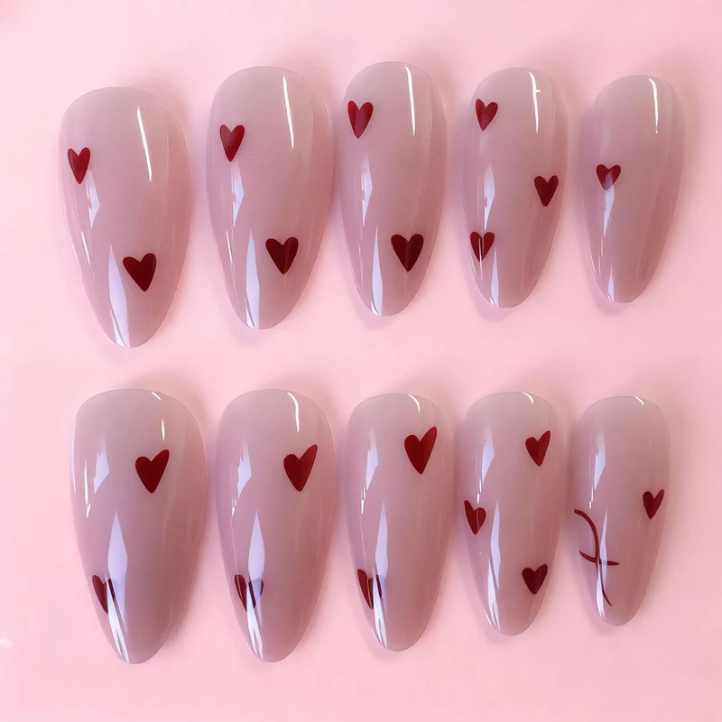 Heart-Attended Gel-Nagelverstärkungen Karnz