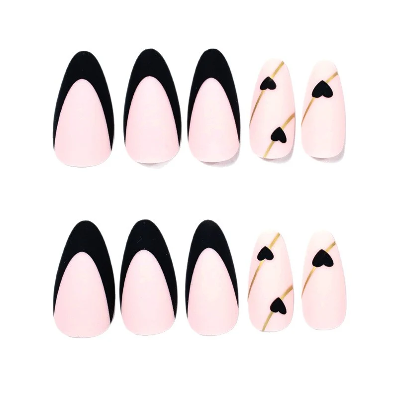 Heart-Accent Stiletto Nagelvergrößerungen Karnz