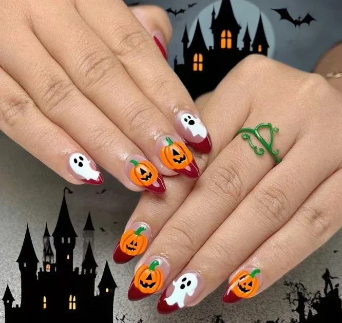 Halloween-Themen Gruselig Nagelkunst Karnz