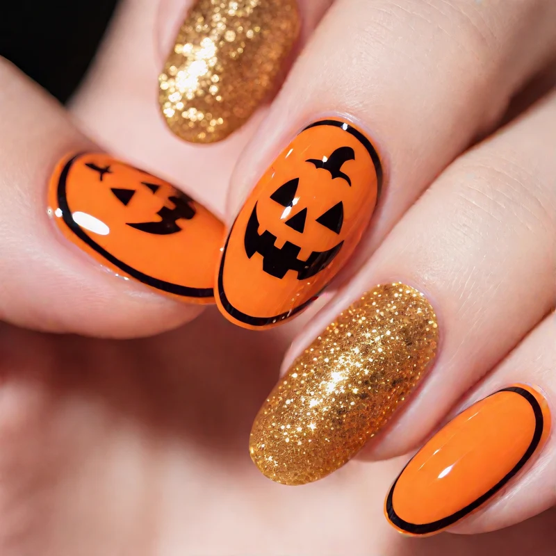 Halloween-Themen Gruselig Nagelkunst Karnz