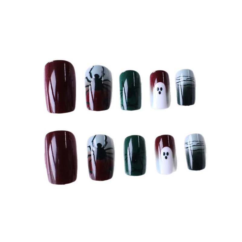 Halloween-Themen-Spinne und Geist Nagelkunst Karnz