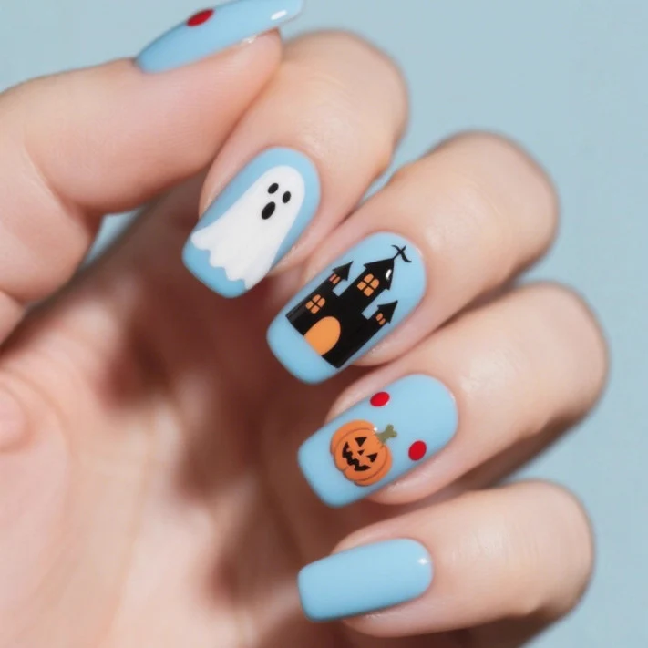 Halloween-Themen Press-On Nagelkunst Set Karnz