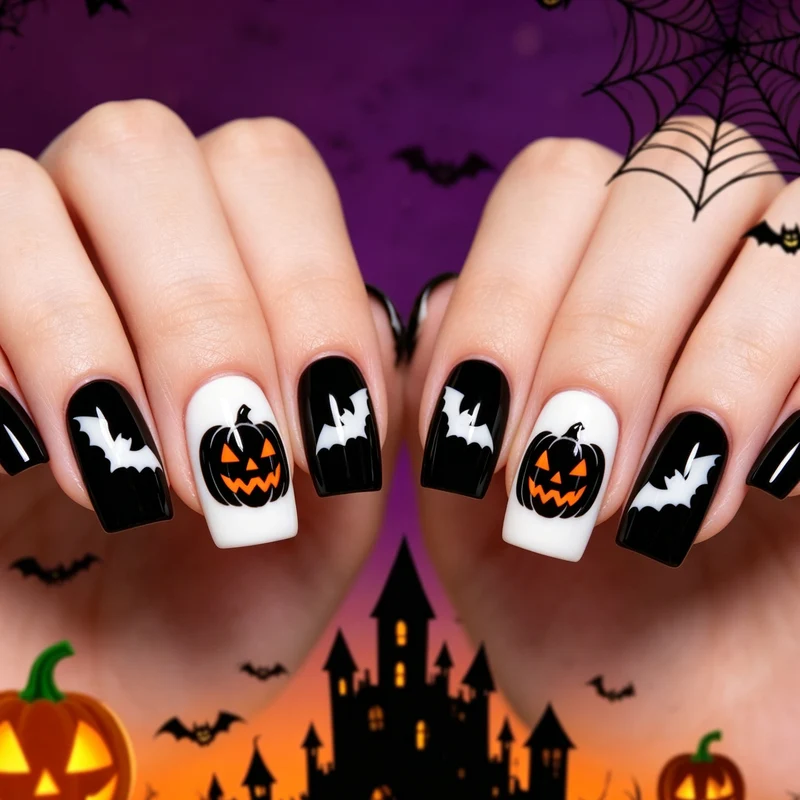 Halloween-Themen-Nagelkunst-Set Karnz