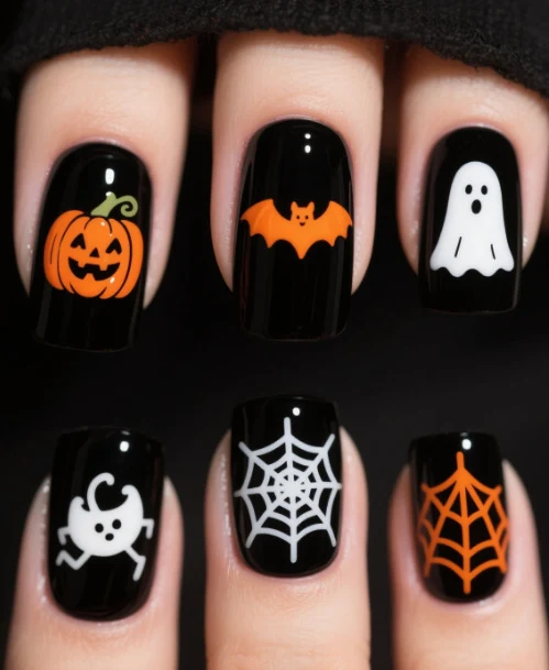 Halloween-Themen-Nagelkunst-Set Karnz 1789915172