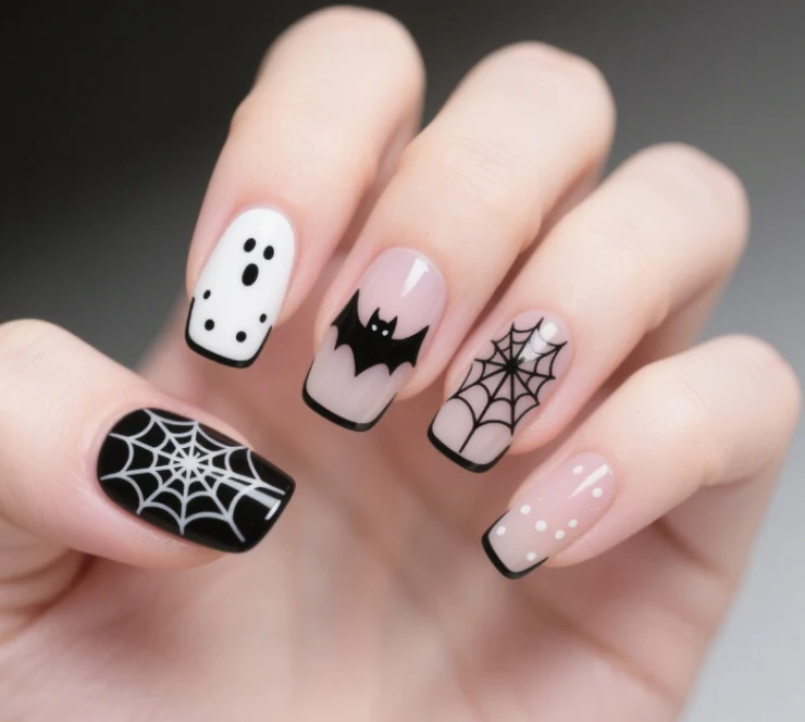 Halloween-Themen-Nagelkunstverlängerungen Karnz