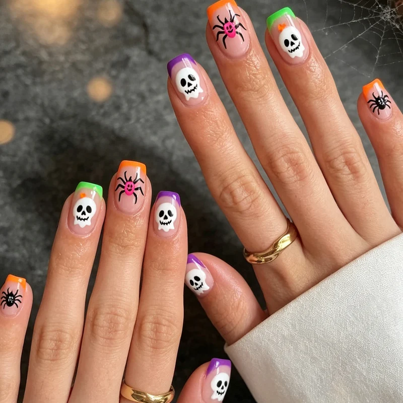Halloween-Themen Nagelkunst Extensions Karnz