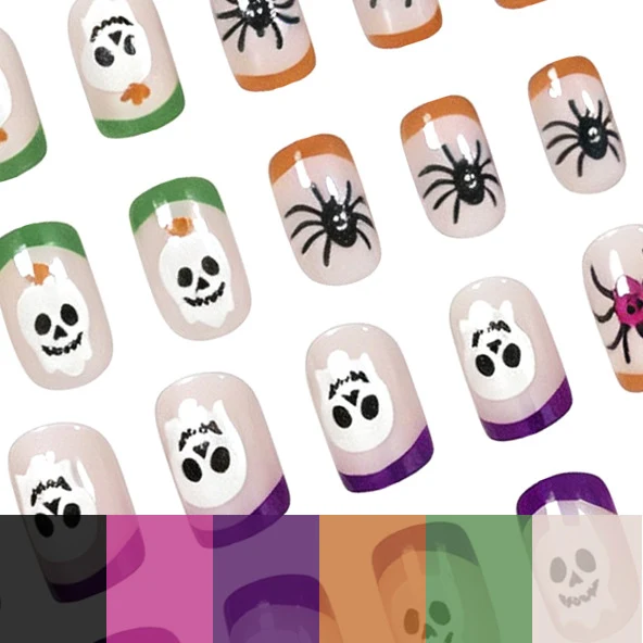 Halloween-Themen Nagelkunst Extensions Karnz