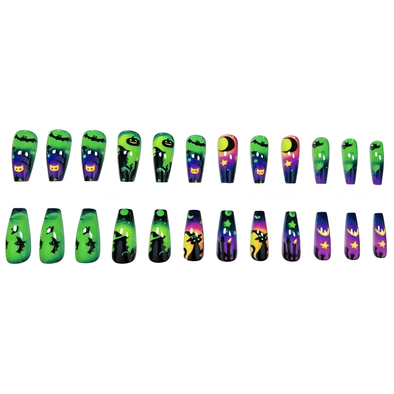 Halloween-Themen Leuchtende Nail Art Karnz