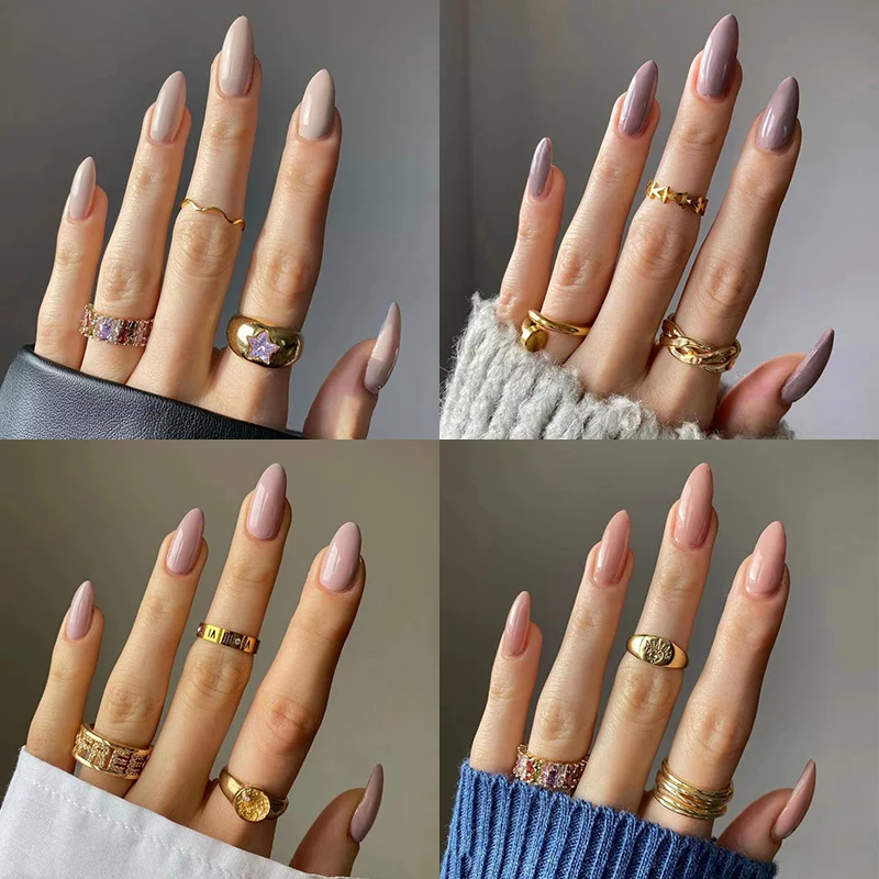Elegante Acryl-Nägel mit Hochglanz-Finish Karnz