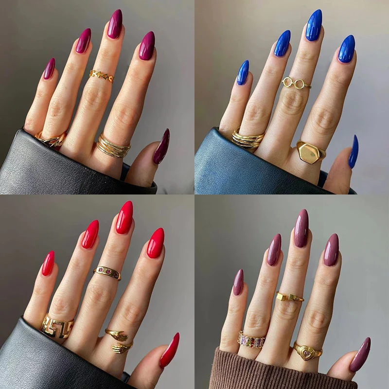 Elegante Acryl-Nägel mit Hochglanz-Finish Karnz