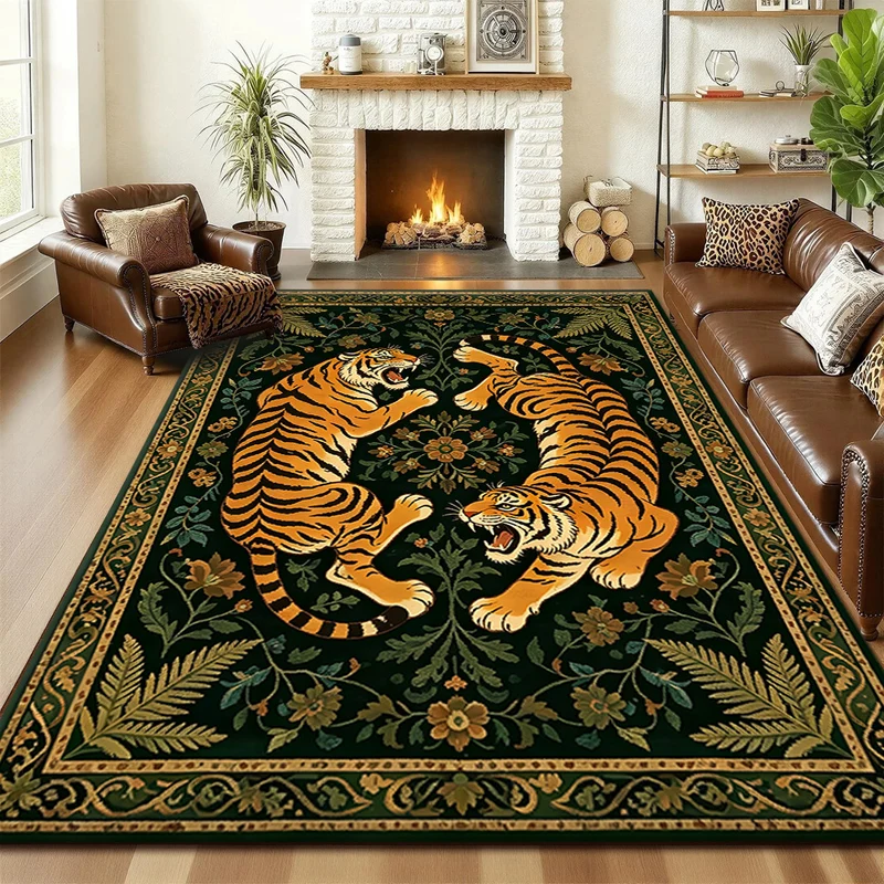 Künstlerischer Tigerprint-Teppich