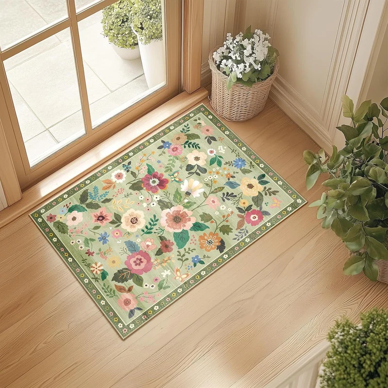 Künstlerischer floraler Design-Teppich