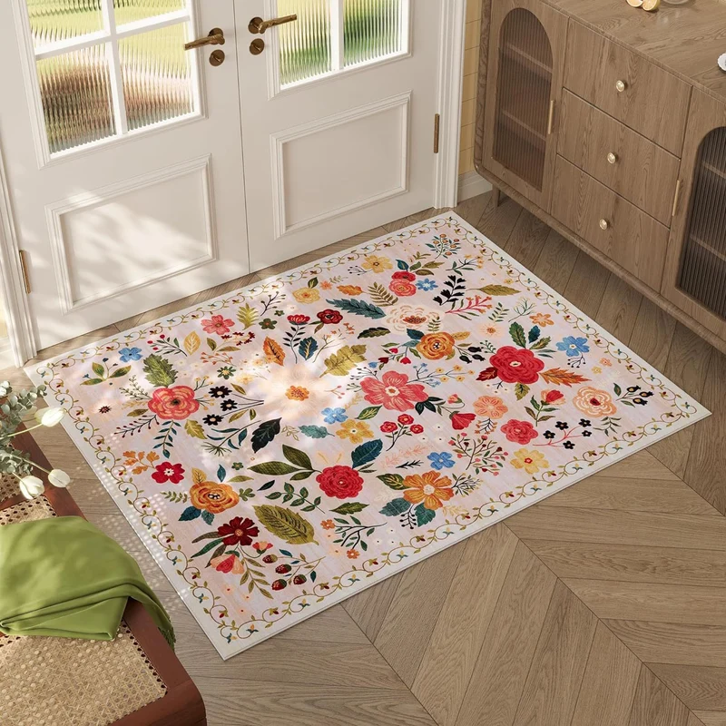 Künstlerischer floraler Design-Teppich