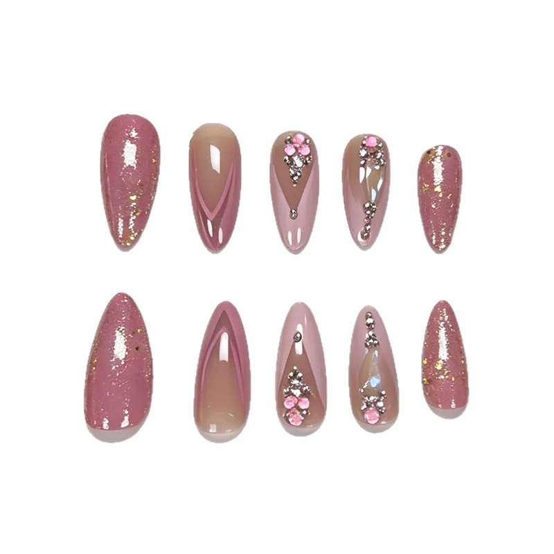 Glitzernde Blumen-Nagelkunst Karnz