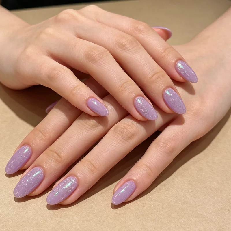 Glitzernde mandelförmige Nagelkunstverlängerungen Karnz