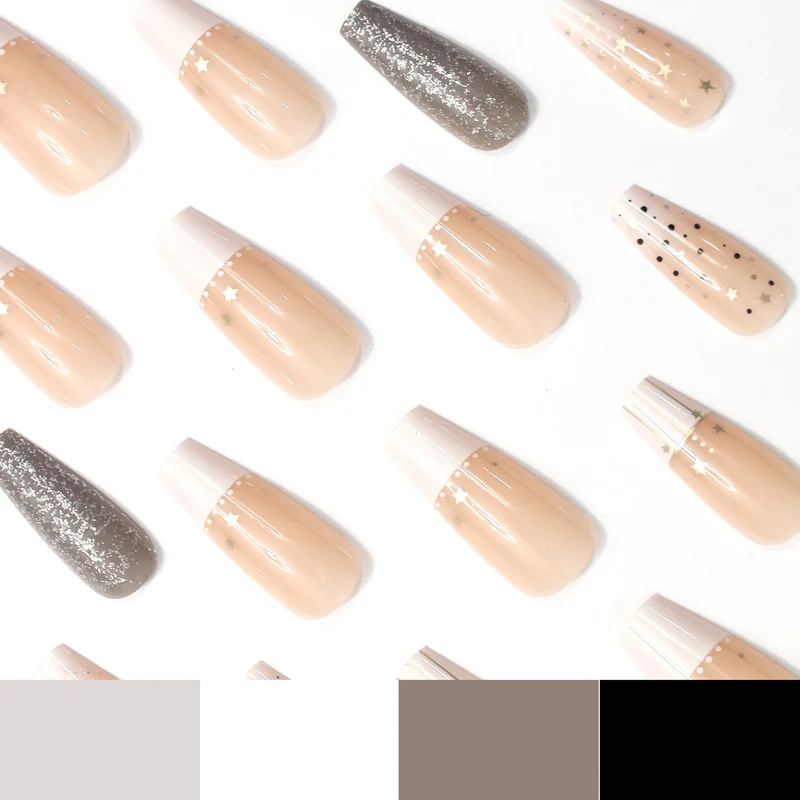 Glamouröse Sternen Nagelkunst Verbesserungen Karnz